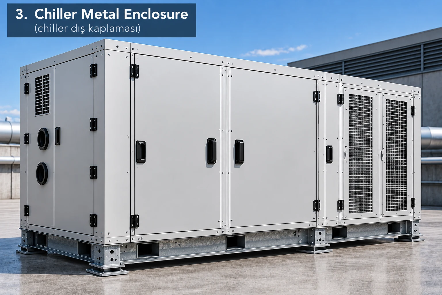 Chiller metal muhafazası