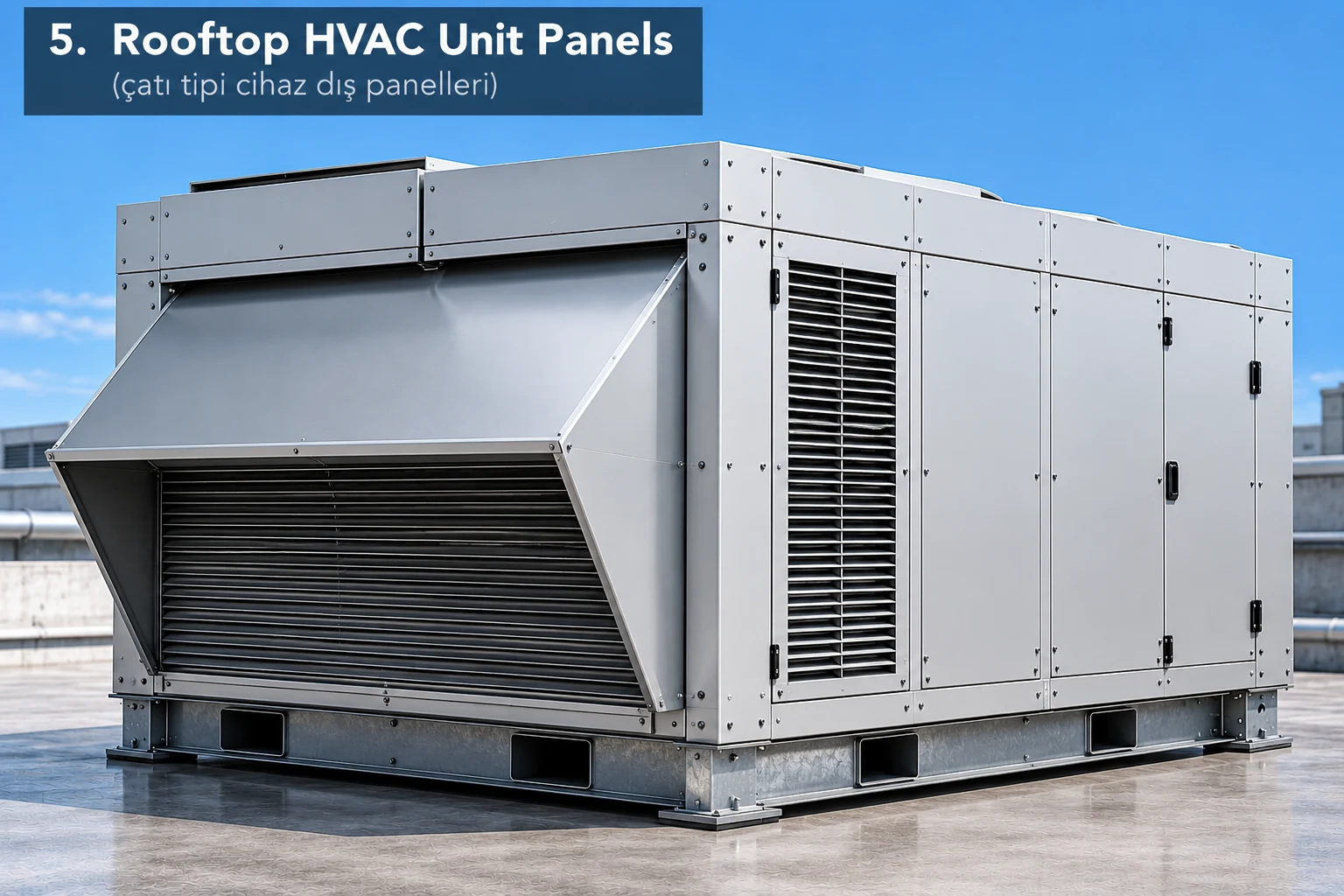 Çatı tipi HVAC dış panelleri